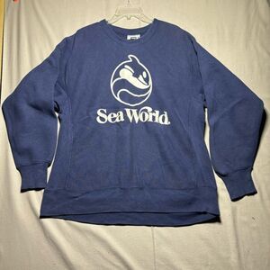 Vintage 90’s Sea World Killer Whale Orca Crewneck Pullover Sweatshirt Busch Beer